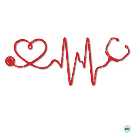 Download Free Heartbeat Soccer Nurse svg Stethoscope Pulse Line 1189s Silhouette